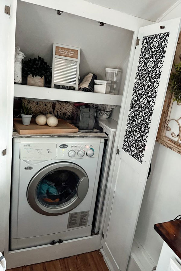washer dryer combo in tiny house
