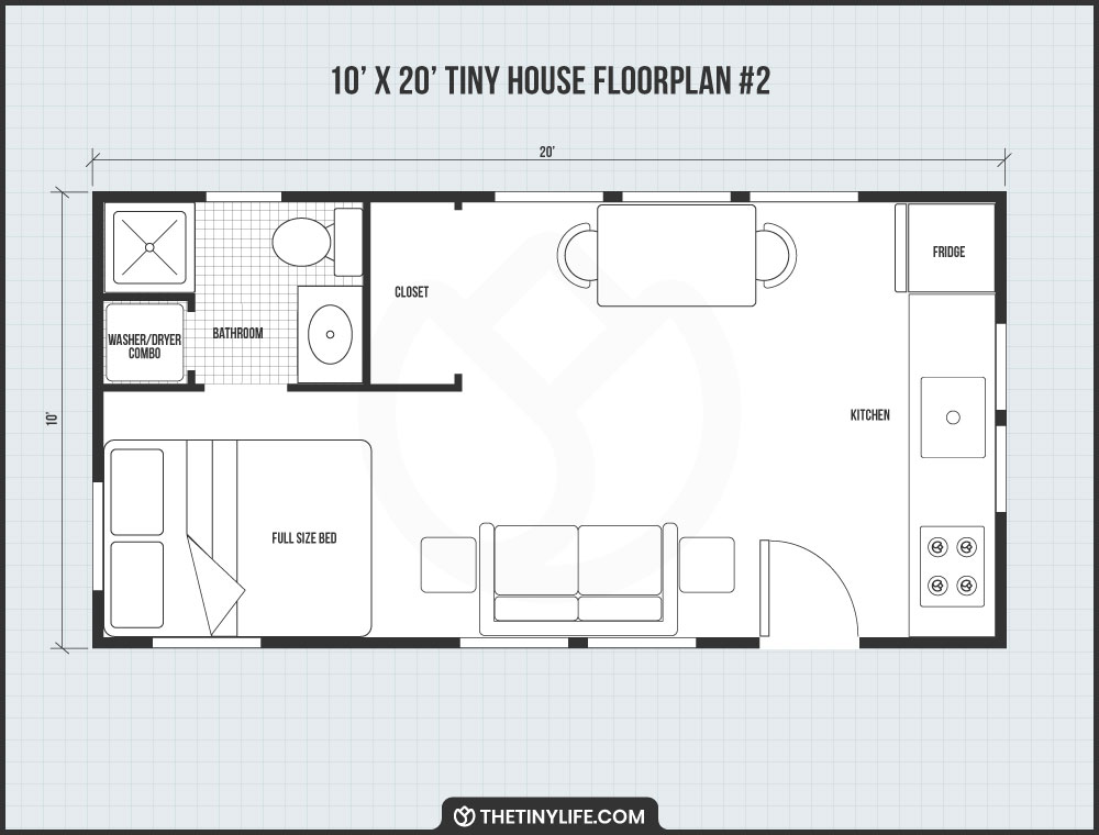 10x20 tiny house layout