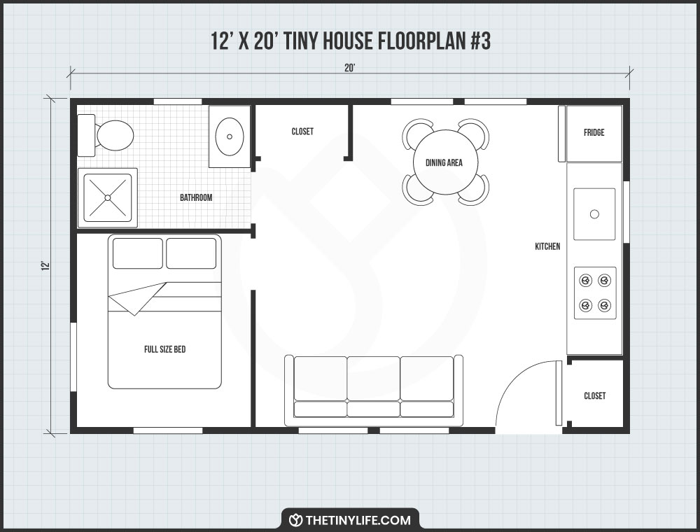 12x20 tiny house adu floorplan