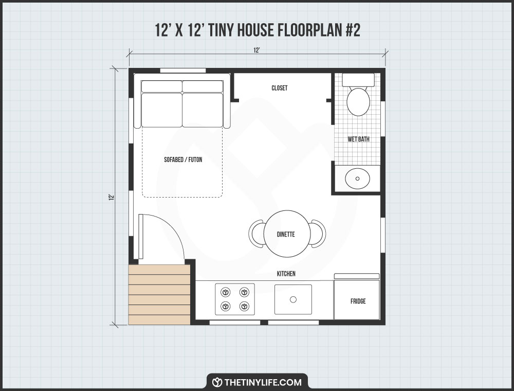 free 12x12 tiny house floorplans