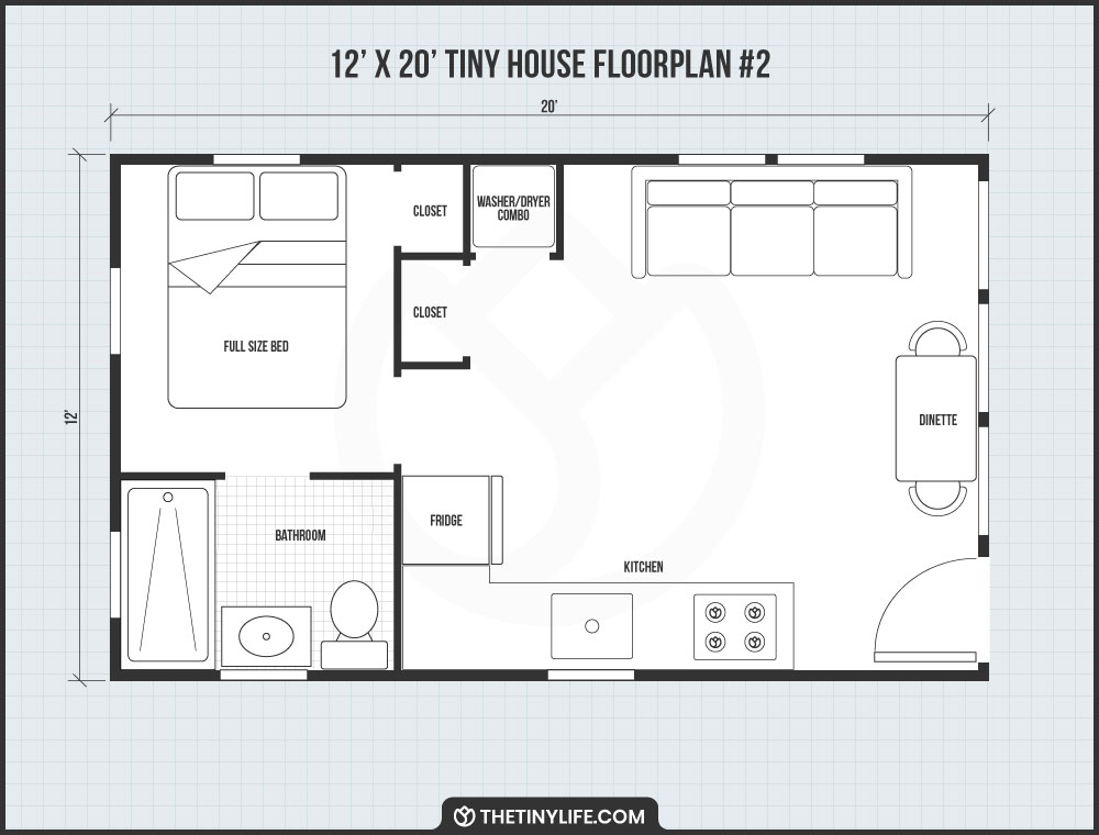 free 12x20 tiny house floorplan