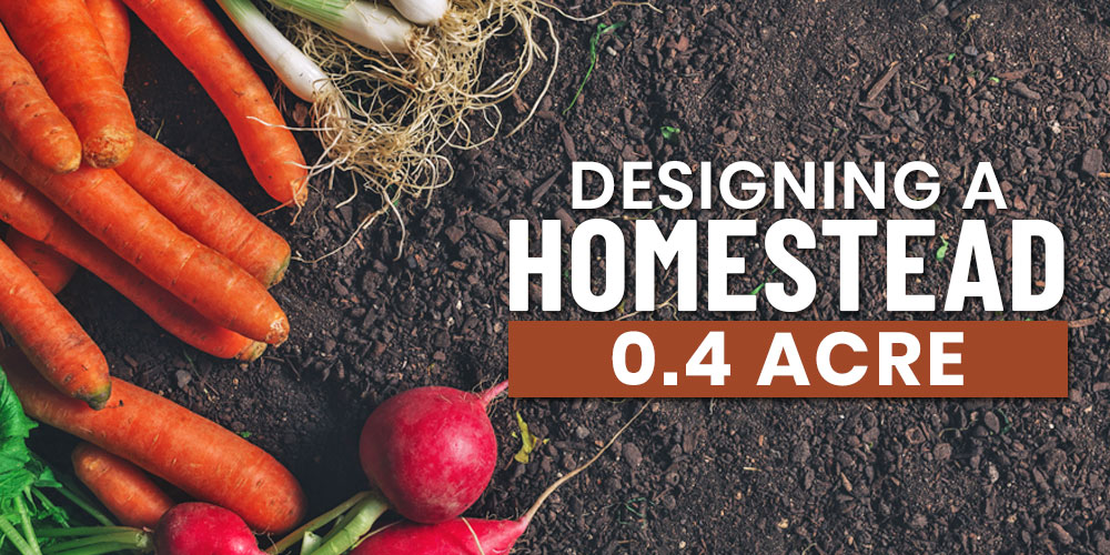 designing a four tenths of an acre homestead farm