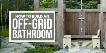 how to build an off grid bathroom