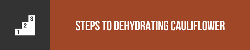 Steps To Dehydrating Cauliflower