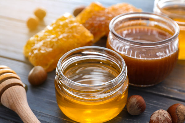 honey from bees on a homestead
