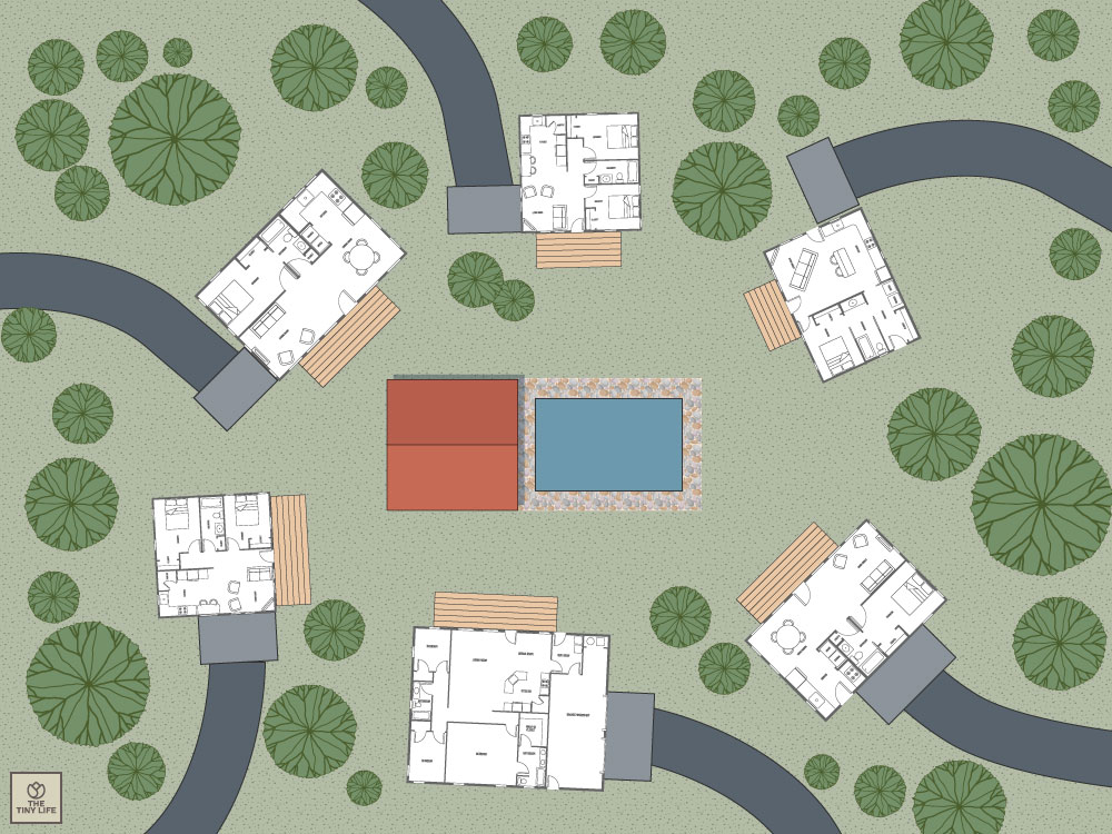 Private 6-Home Compound With Communal Hub