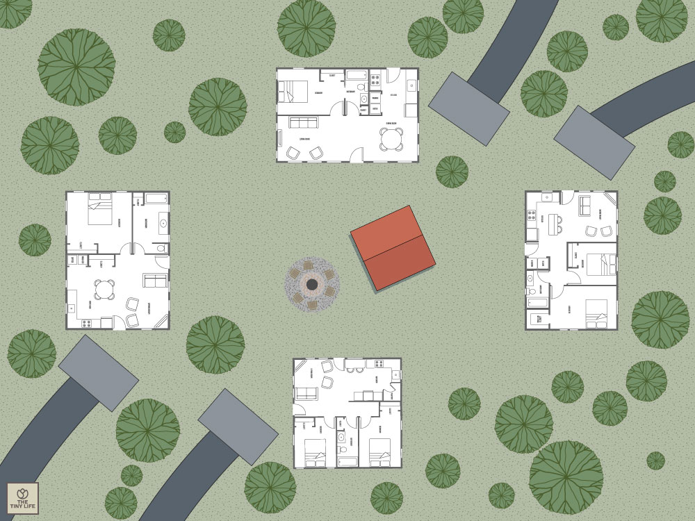 4-Home Compound With Private Road Access