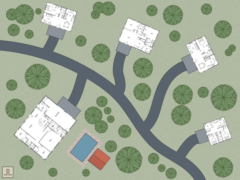 5-House Neighborhood-Style Compound