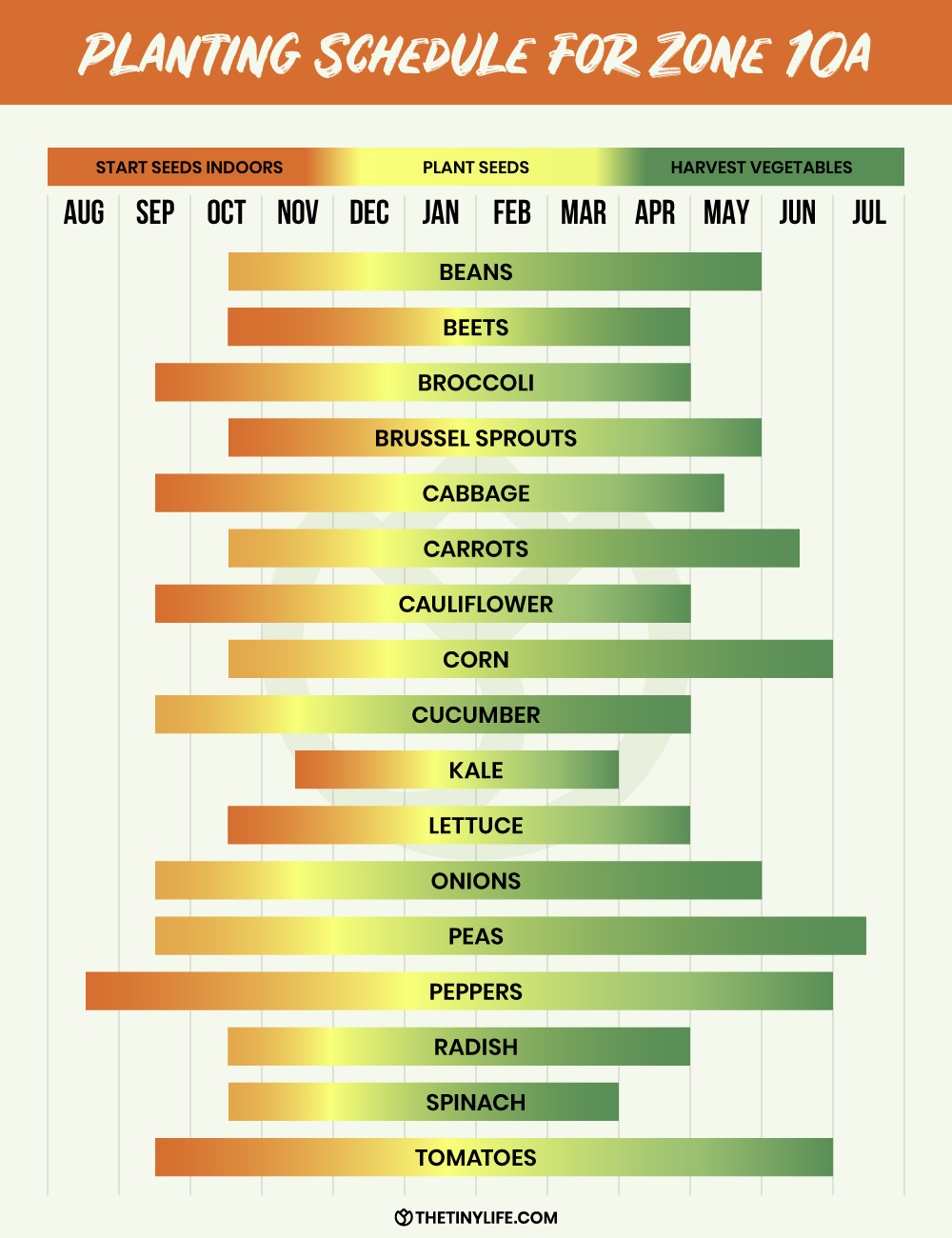 Zone 10a Planting Schedule