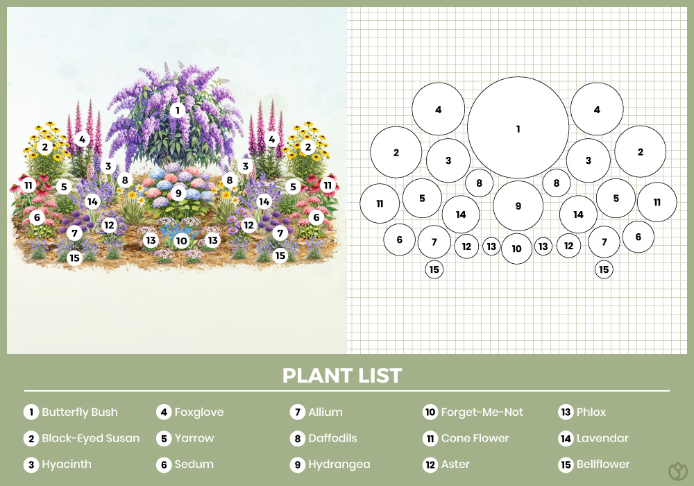 Classic English Garden Layout