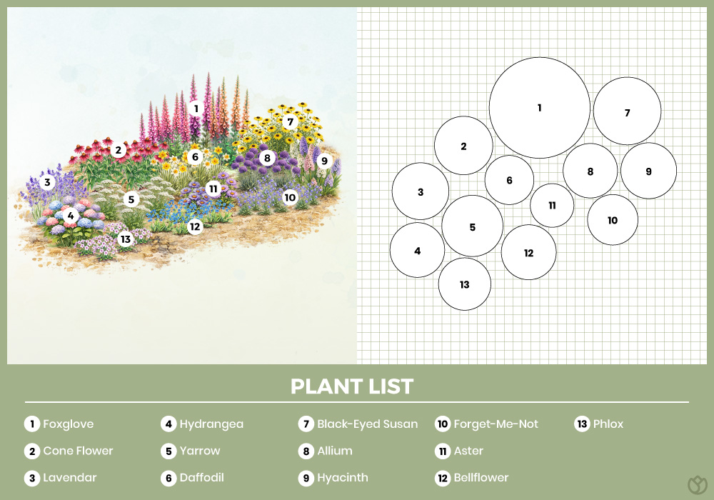 Pollinator-Friendly Cottage Garden Mix