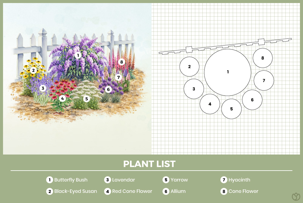 Small Cottage Garden Border Plan